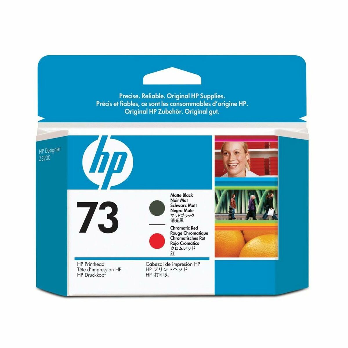 Printer HP CD949A Sort/Rød